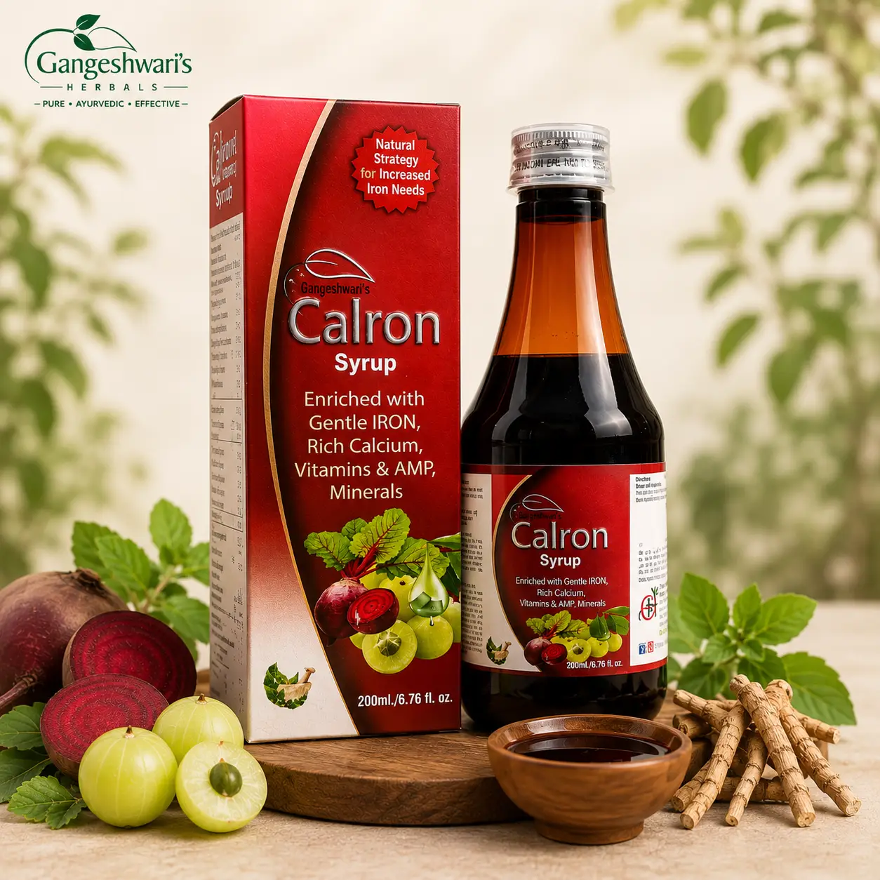Calron Syrup – Iron, Calcium & Multivitamin Health Tonic